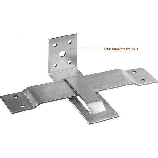 ЗУБР СОС-2.0, 40 x 200 (140) x 2 мм, пластина, скользящая опора для стропил (310166-140) фото 2
