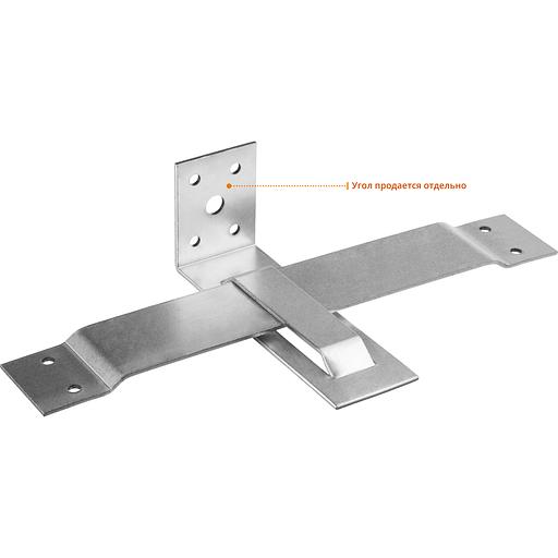 ЗУБР СОС-2.0, 40 x 210 (150) x 2 мм, пластина, скользящая опора для стропил (310166-150) фото 2