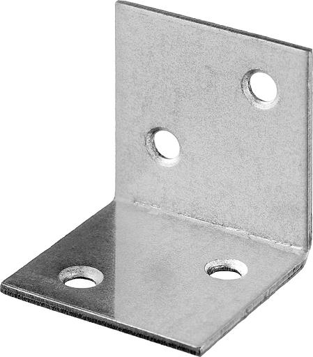 ЗУБР УМШ-1.5, 30 x 30 x 30 x 1.5 мм, белый цинк, широкий мебельный уголок (31034-30) фото 1