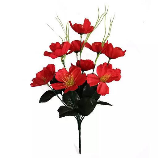 Букет из маков 12 голов 38см 080-327 фото 1