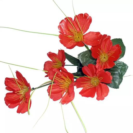 Букет маков 6 голов 36см 012-327 фото 1
