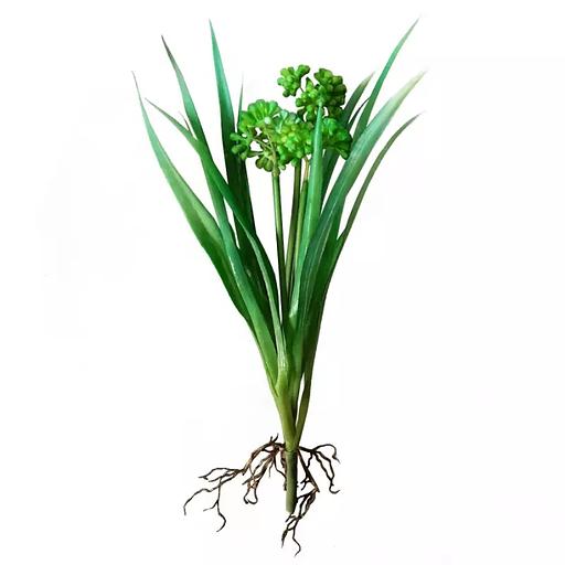 Искусственное растение с корнями Чеснок 30см 886-12 фото 3