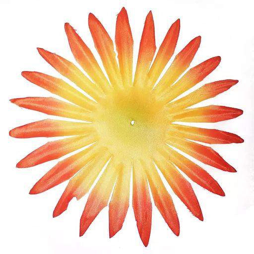 Заготовка для астры 58-011 Жёлто-оранжевая 4-ый слой 24-кон. (x1) 18,5см 756шт/кг фото 1