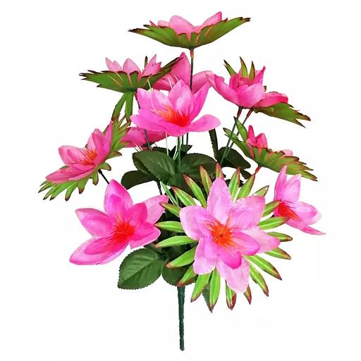 Букет георгинов с маками 12 голов (6+6) 38см АЦ04128 080-327+516 фото 2