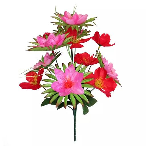 Букет георгинов с маками 12 голов (6+6) 38см АЦ04128 080-327+516 фото 4