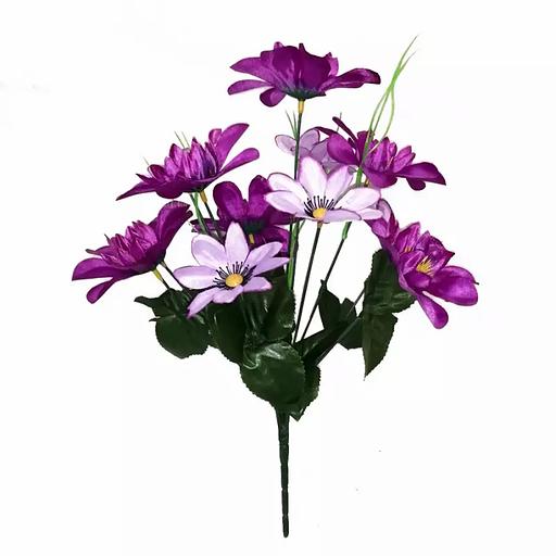 Букет композиции георгинов 12 голов (2 вида 6+6) 38см 019-412+316 фото 1