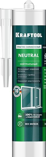 KRAFTOOL NEUTRAL, 300 мл, прозрачный, нейтральный силиконовый герметик (41257-2) фото 1