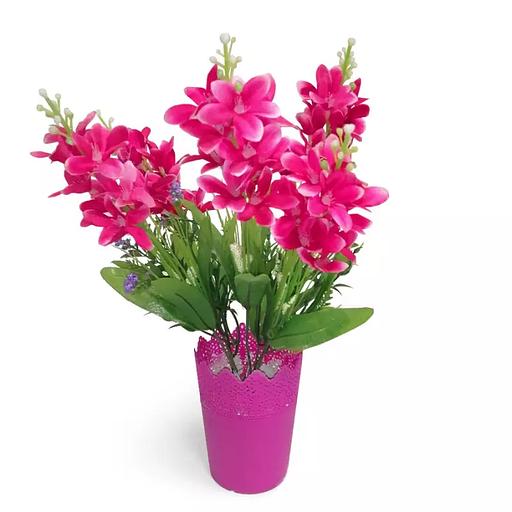 Букет искусственных цветов в горшке 623 фото 2