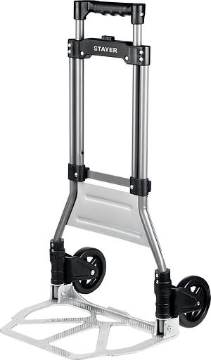 STAYER PROTruck, до 90кг, каркас из стали, платформа из алюминия, платформа 39х28см, колеса d13см, вес 4кг, складная хозяйственная тележка (38755-90) фото 1