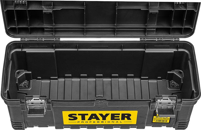 STAYER JUMBO-26, 650 x 280 x 270 мм, (26″), пластиковый ящик для инструментов, Professional (38003-26) фото 6