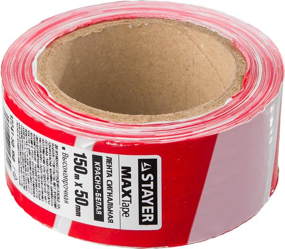 STAYER MAXTape, 50 мм, 150 м, красно-белая, сигнальная лента (12241-50-150) фото 3