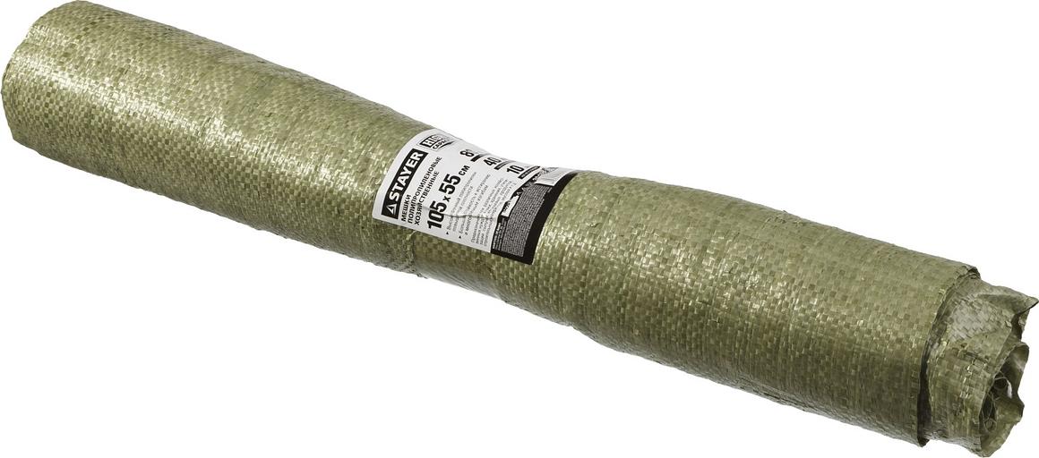 STAYER HEAVY DUTY, 105 х 55 см, 80 л (40 кг), 10 шт, зеленые, плетеные, хозяйственные, строительные мусорные мешки (39158-105) фото 2