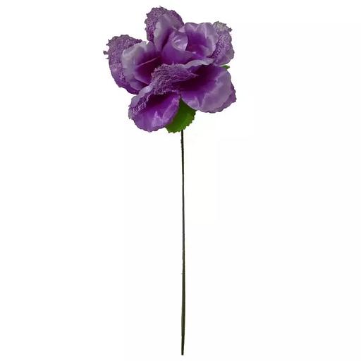 Роза искусственная с гипюром 1045 31см фото 1