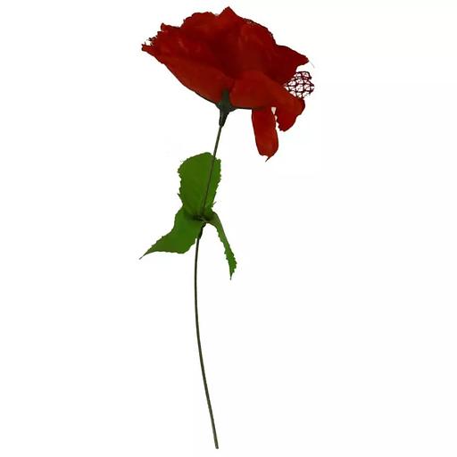 Роза искусственная с гипюром 1045 31см фото 2