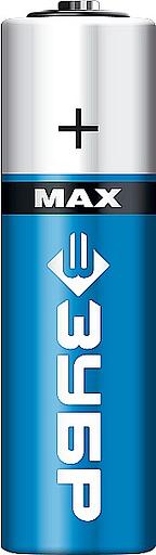ЗУБР TURBO-MAX, АА х 4, 1.5 В, алкалиновая батарейка (59206-4C) фото 3