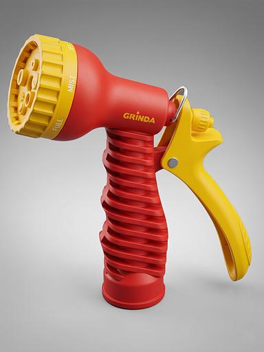 GRINDA PS-22, удлиняющийся шланг 7.5 - 22.5 м, пистолет поливочный, коннекторы, поливочный набор (428496-22) фото 4