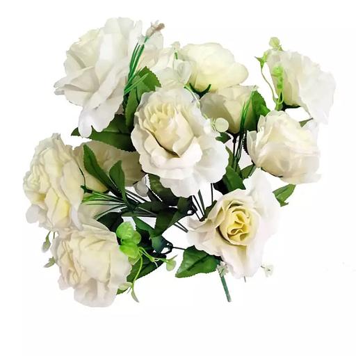 Букет искусственных роз 12 голов 5536 45см фото 1