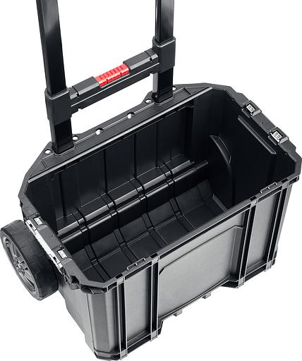 KETER SMART ROLLING, 564 х 373 х 700 мм, (22″), набор пластиковый ящик-тележка + ящик для инструментов + ящик органайзер (38390-22) фото 4