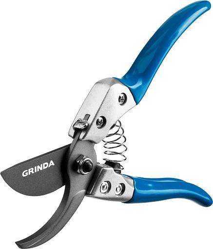 GRINDA P-25, 200 мм, закаленная сталь, эргономичные алюминиевые рукоятки, виниловое покрытие, плоскостной секатор, PROLine (423425) фото 3