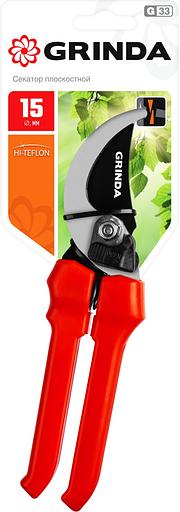 GRINDA G-33, 200 мм, закаленные лезвия, тефлоновое покрытие, пластиковые рукоятки, плоскостной секатор (40211) фото 6