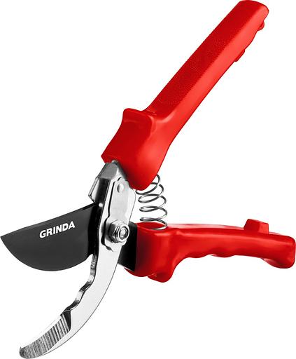 GRINDA G-35, 200 мм, закаленные лезвия, тефлоновое покрытие, пластиковые рукоятки, плоскостной секатор (40212) фото 4