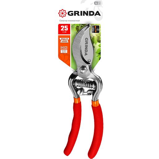 GRINDA G-5, 210 мм, высокоуглеродистая сталь, цельнокованый, эргономичные рукоятки, покрытие ПВХ, плоскостной секатор (423105) фото 5