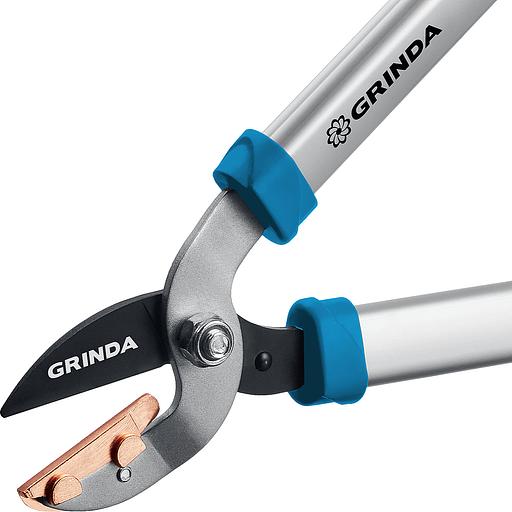 GRINDA PL-460A, длина 460 мм, лезвия из высокоуглеродистой закаленной стали, алюминиевые рукоятки, малый контактный сучкорез, PROLine (424516) фото 3