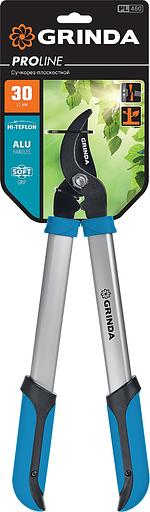 GRINDA PL-460, длина 460 мм, лезвия из высокоуглеродистой закаленной стали, алюминиевые рукоятки, малый плоскостной сучкорез, PROLine (424518) фото 4