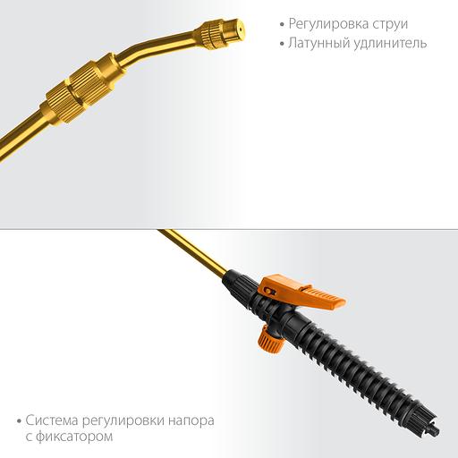 GRINDA PE-1000, общая длина 1000 мм, латунный корпус, телескопический удлинитель, PROLine (8-4251-S) фото 3