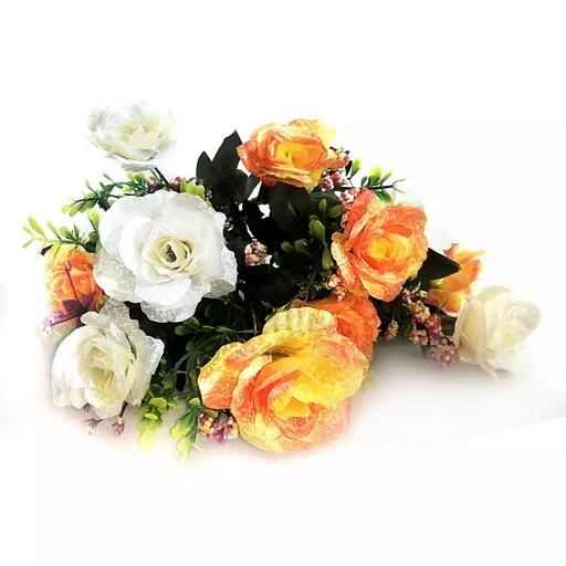 Букет интерьерных роз 12 голов 42см фото 4