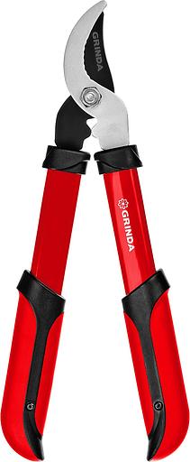 GRINDA R-390, 390 мм, закаленные лезвия, стальные рукоятки, малый плоскостной сучкорез (8-424108) фото 1