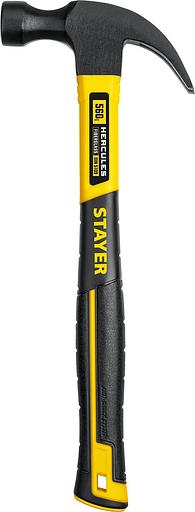 STAYER Hercules, 560 г, молоток-гвоздодёр столярный с фиберглассовой рукояткой, Professional (2026-560) фото 4