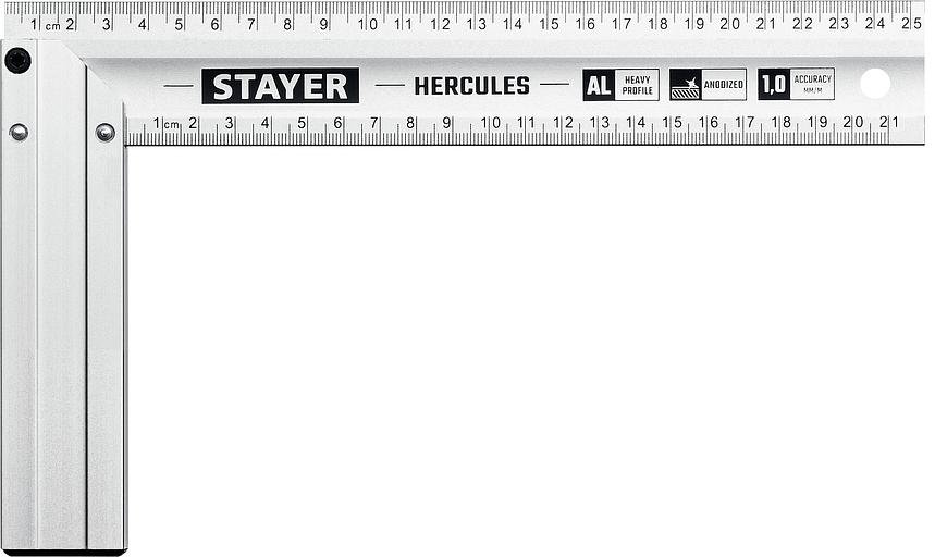 STAYER 250 мм, жесткий столярный угольник, Professional (3432-25) фото 1