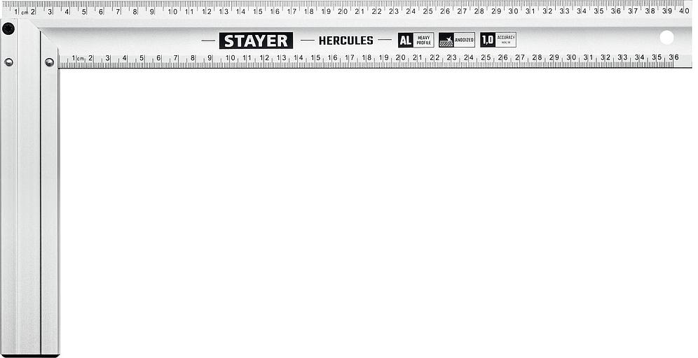 STAYER 400 мм, жесткий столярный угольник, Professional (3432-40) фото 1