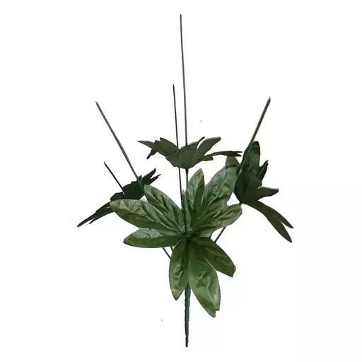 Подбукетник 7 голов, 4 листа 9-конечных 44см 227-047С фото 1