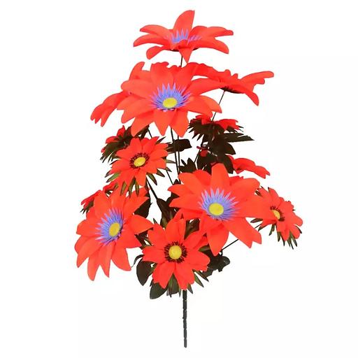 Букет георгинов 13 голов (2 вида 6+7) 80см 006-507+506 фото 2