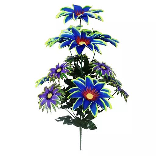 Букет георгинов 13 голов (2 вида 6+7) 80см 006-507+506 фото 4