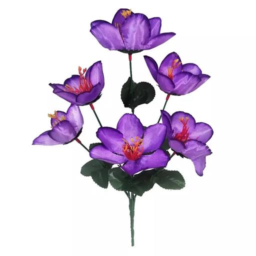 Букет крокусов 6 голов 34см 233-466 фото 3