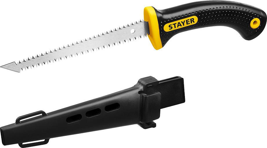 STAYER 150 мм, выкружная мини-ножовка по гипсокартону, Professional (2-15170) фото 1