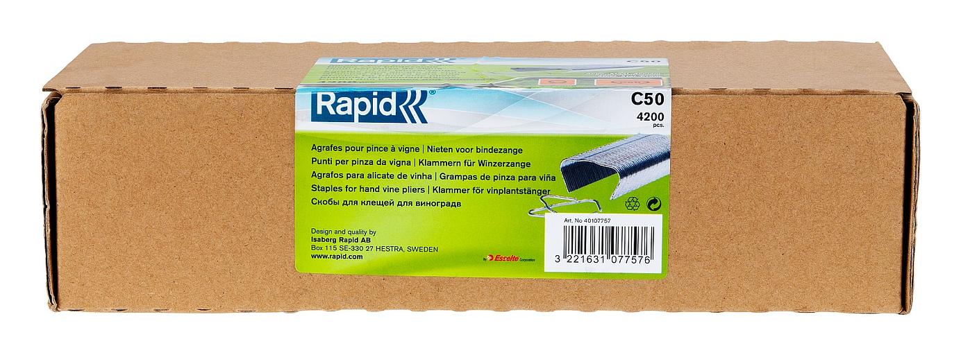RAPID С50, 4 - 14 мм, 4200 шт, кольцевые профессиональные скобы для LIG150 (40107757) фото 2