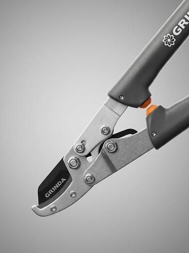 GRINDA C-520A, длина 520 мм, лезвие из высокоуглеродистой стали, композитные рукоятки, контактный сучкорез, PROLine (424522) фото 3