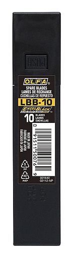 OLFA 18 мм, 10 шт, в платсиковом кейсе, черные сегментированные лезвия, EXCEL BLACK (OL-LBB-10) фото 2