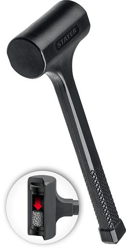 STAYER 40 мм, 1350 г, цельнолитой безынерционный слесарный молоток, Professional (2042-1350) фото 1