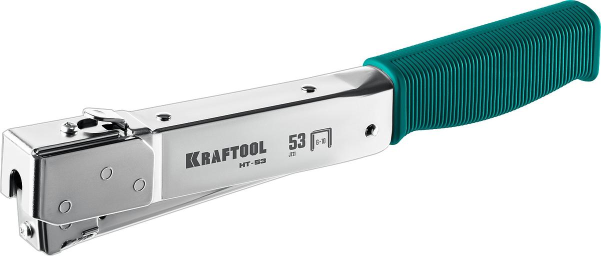 KRAFTOOL HAMMER TACKER, тип 53 (A/10/JT21) 23GA (6 - 10 мм), высокоскоростной стальной скобозабиватель (3153) фото 1