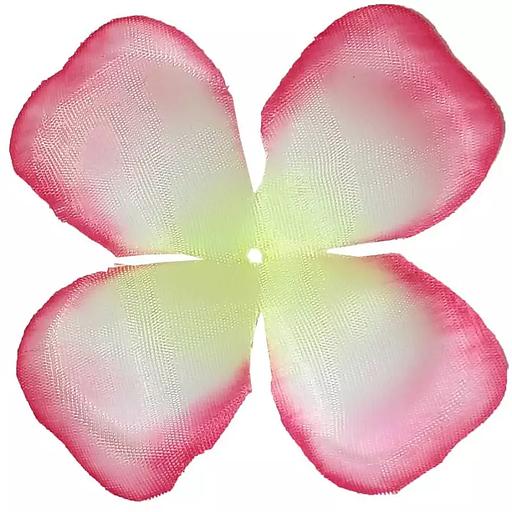 Заготовка для розы 190-3 Белая розов.кант квадр. 4-кон. (x1) 12см 1603шт/кг фото 1