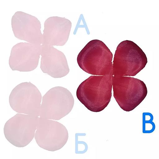 Заготовка для розы 190-3 Малиновая квадр. 4-кон. (x1) 12см 1572шт/кг фото 2
