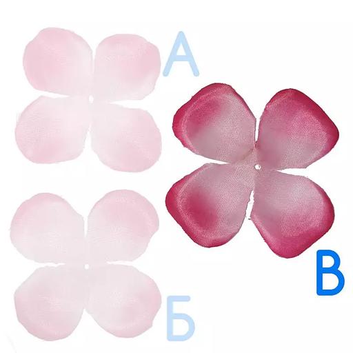 Заготовка для розы 190-3 Розовая квадр. 4-кон. (x1) 12см 1608шт/кг фото 2