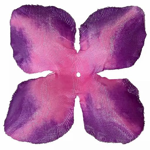 Заготовка для розы 190-3 Розовая фиол.кант загнут. 4-кон. (x1) 10см 2165шт/кг фото 1