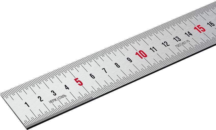 ЗУБР Про-30Д, длина 0.30 м, усиленная нержавеющая линейка, Профессионал (34280-030-Д) фото 3