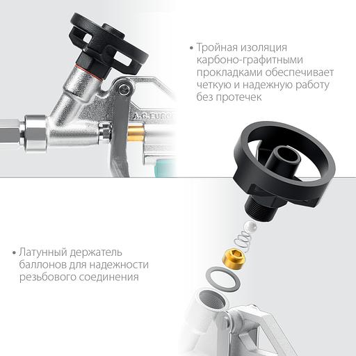 KRAFTOOL EXTREME, полностью разборный обслуживаемый пистолет для монтажной пены (06800) фото 6